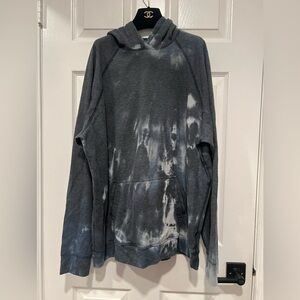Mitchell Evan Sherpa Fleece Oversized Tie Dye Hoodie Sweatshirt soft pullover